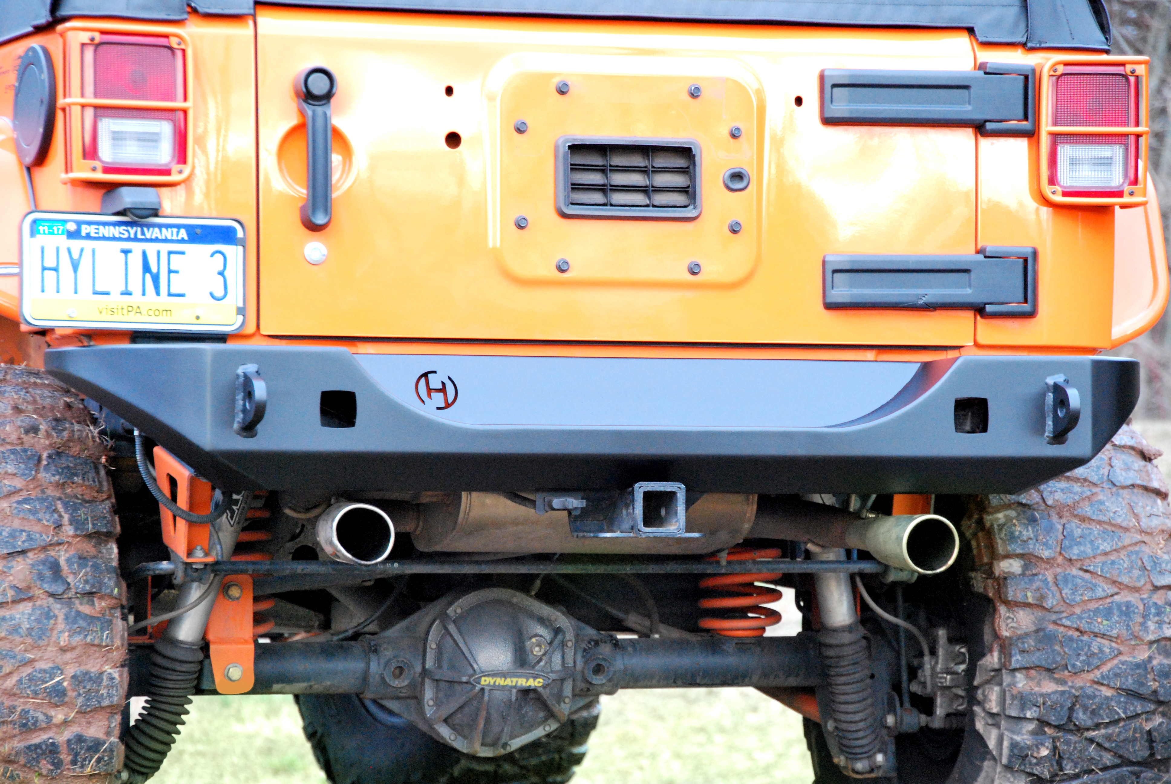 Jeep JK & JKU Ridgeline Mid-Width Rear Bumper | Hyline Offroad