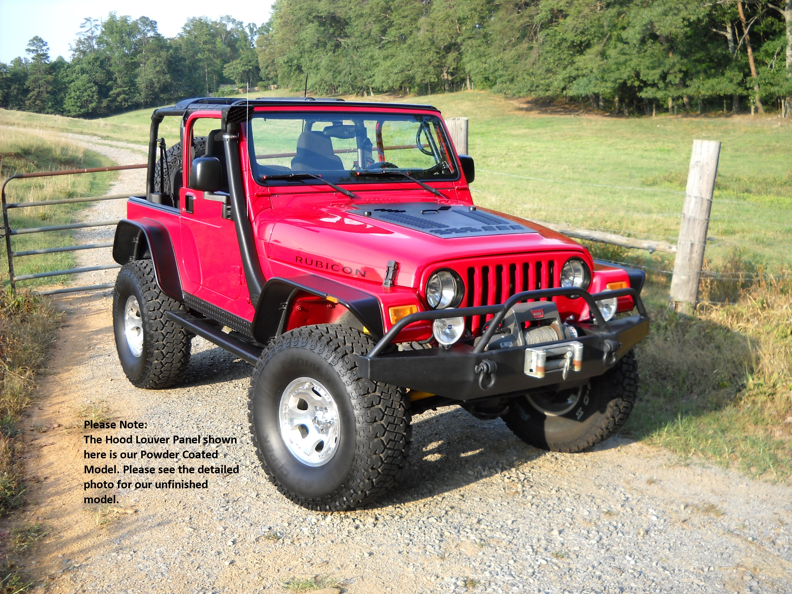 Jeep TJ Series Louvered Hood Panel for 97-02 Wrangler | Hyline Offroad