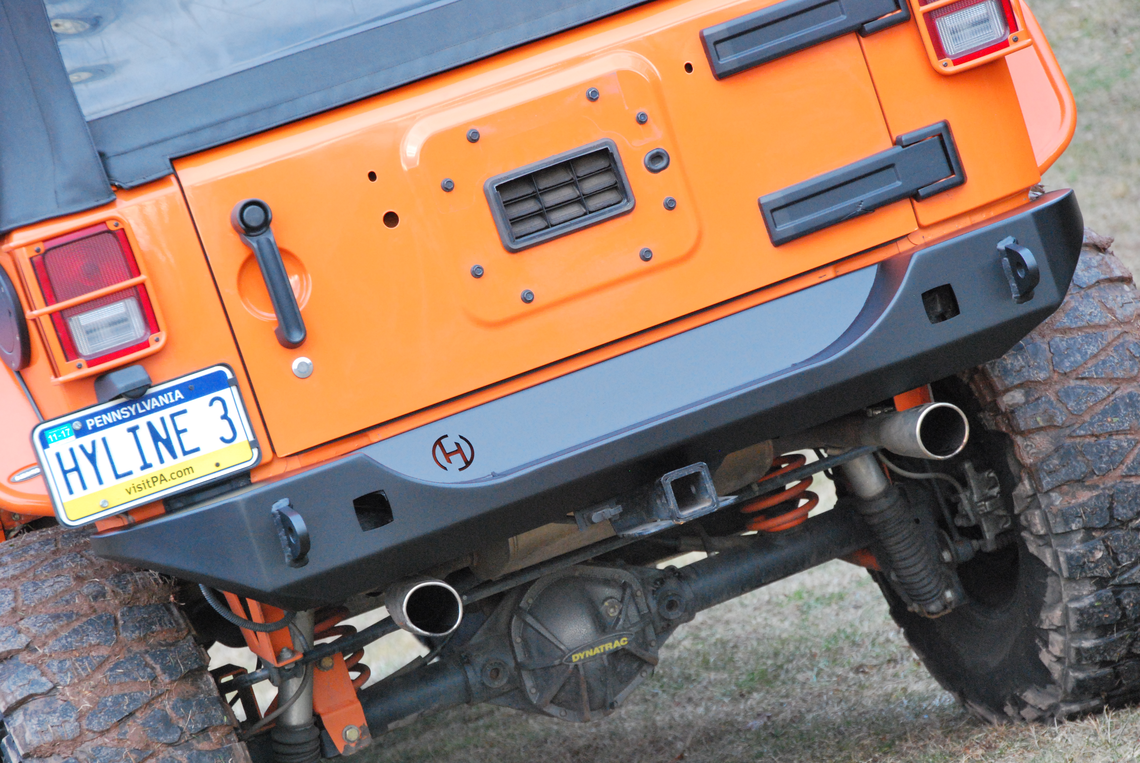 Jeep JK & JKU Ridgeline Mid-Width Rear Bumper | Hyline Offroad